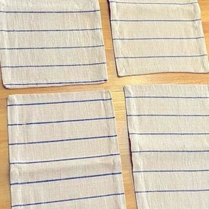 4 PLACE MATS , FARMHOUSE Vintage /country 🌻NEVER USED 🌻Tan and Blue